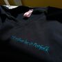 Personalised Hand Embroidered Navy T Shirt, thumbnail 8 of 12