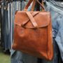 Convertible Leather Tote Backpack Cleo, thumbnail 1 of 11