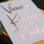 Custom Foil Name Vinyl Decals, Wedding Favor Tags And Flute Decor, thumbnail 6 of 10