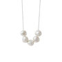 Pearl Cluster Necklace In Sterling Silver Or 9ct Gold, thumbnail 4 of 10