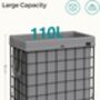 Laundry Basket 110 L Fabric Liner Metal Wire Frame, thumbnail 11 of 12