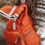Sustainable Hemp Roll Top Backpack Annapurna Orange, thumbnail 5 of 12