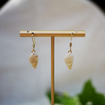 Seaside Shell Sterling Silver Or Gold Plated Earrings, 3 of 5