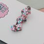 Pink And Blue Heart Glitter Hair Clip, thumbnail 2 of 4