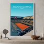 Roland Garros Tennis Print, thumbnail 1 of 2