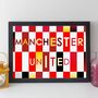 Manchester United Print Personalised Gift Or Card, thumbnail 1 of 5
