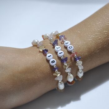 21st Birthday Dainty Crystal Friendship Bracelet Gift, 3 of 7