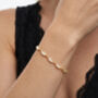 Nekomeishi Semi Precious Cream Cats Eye Bracelet, thumbnail 2 of 5