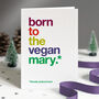Autocorrect 'Vegan' Funny Christmas Card Single Or Pack, thumbnail 1 of 3