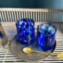 Set Of Two Blue Tortoise Glass Tumblers, thumbnail 6 of 6