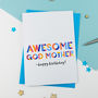 Awesome Godmother All Purpose Personalised Card, thumbnail 2 of 2