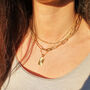 18k Gold Plated Bar Necklace Set, thumbnail 3 of 5
