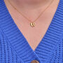 Heart Paw Print Gold Plated Necklace, thumbnail 2 of 5