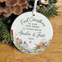 Personalised First Christmas In New Home Ceramic Ornament, thumbnail 1 of 7