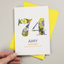 Personalised Vintage Floral Birthday Age Card, thumbnail 2 of 3