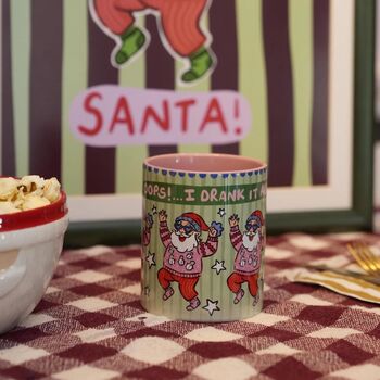 Oops I Drank It Again Mug – Funny Santa Christmas Cup, 6 of 8