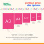 Gingham Initial Print Red, thumbnail 3 of 4