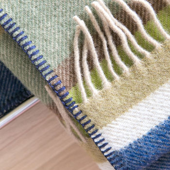 Pure New Wool Broad Stripe Pram Blankets, 4 of 12