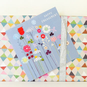 Floral Engaged Congratulations Card, 4 of 5