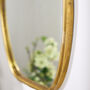 Curved Gold Wall Mirror, thumbnail 4 of 5