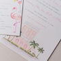 Palm Beach Wedding Invitation Set, thumbnail 7 of 7