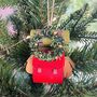 Personalised Travelling Backpack Christmas Decoration, thumbnail 1 of 3
