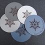 Personalised Engraved Leather Christmas Coaster, thumbnail 5 of 5