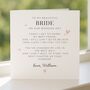 For My Bride On Our Wedding Day Personalised Card, thumbnail 4 of 8