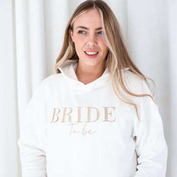 Personalised Embroidered 'Bride To Be' Hoodie, 7 of 10