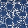 Amritsar Floral Pattern Block Print Blue Cushion Cover, thumbnail 5 of 6