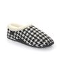 Freeze Black And White Dogtooth Mens Slippers Indoor/Garden Shoes, thumbnail 6 of 10