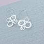 Sterling Silver Curlicue Earrings, thumbnail 2 of 4