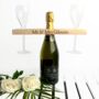 Personalised Welsh Ash Wooden Champagne Holder, thumbnail 6 of 8