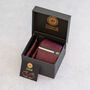 Burgundy Red Textured Tie Set And Socks Wedding Groomsmen Gift, thumbnail 3 of 8