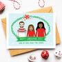 Personalised Christmas Family Portrait Card Or Pack, thumbnail 3 of 8