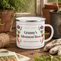 Personalised Allotment Brew Enamel Mug, thumbnail 5 of 7