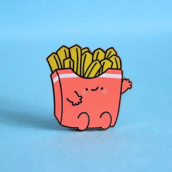 Cute French Fries Enamel Pin, 3 of 4