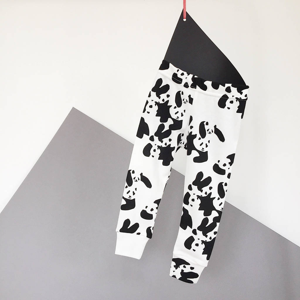 Panda Party Children And Baby Leggings, 1 of 6
