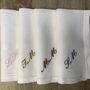 Embroidered Napkin With Name, thumbnail 10 of 10