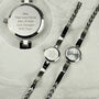 Personalised Silver Ladies Watch With Silver Clasp, thumbnail 4 of 8