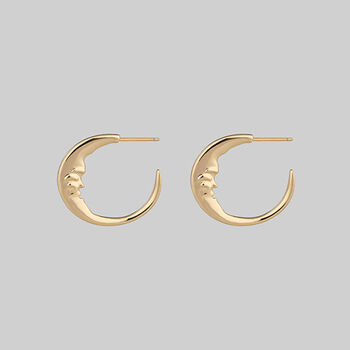 Man In The Moon Crescent Earrings, 5 of 5