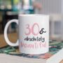 30th Birthday Gift Mug With Personalised Back, thumbnail 1 of 3