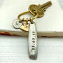 Personalised Message And Heart Keyring, thumbnail 2 of 5