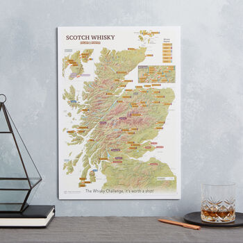 Personalised Scratch Off Whisky Distilleries Print, 4 of 11