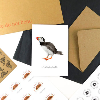 Common Puffin Print A6 Greetings Card, 3 of 8