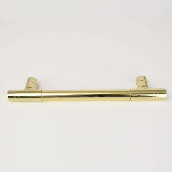 High Polish Brass T Shaped Pull Handle, 2 of 5