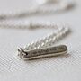 Ashes In Silver Ingot Memorial Necklace, thumbnail 4 of 6