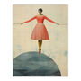 Life Is A Tightrope Modern Vintage Style Wall Art Print, thumbnail 6 of 6