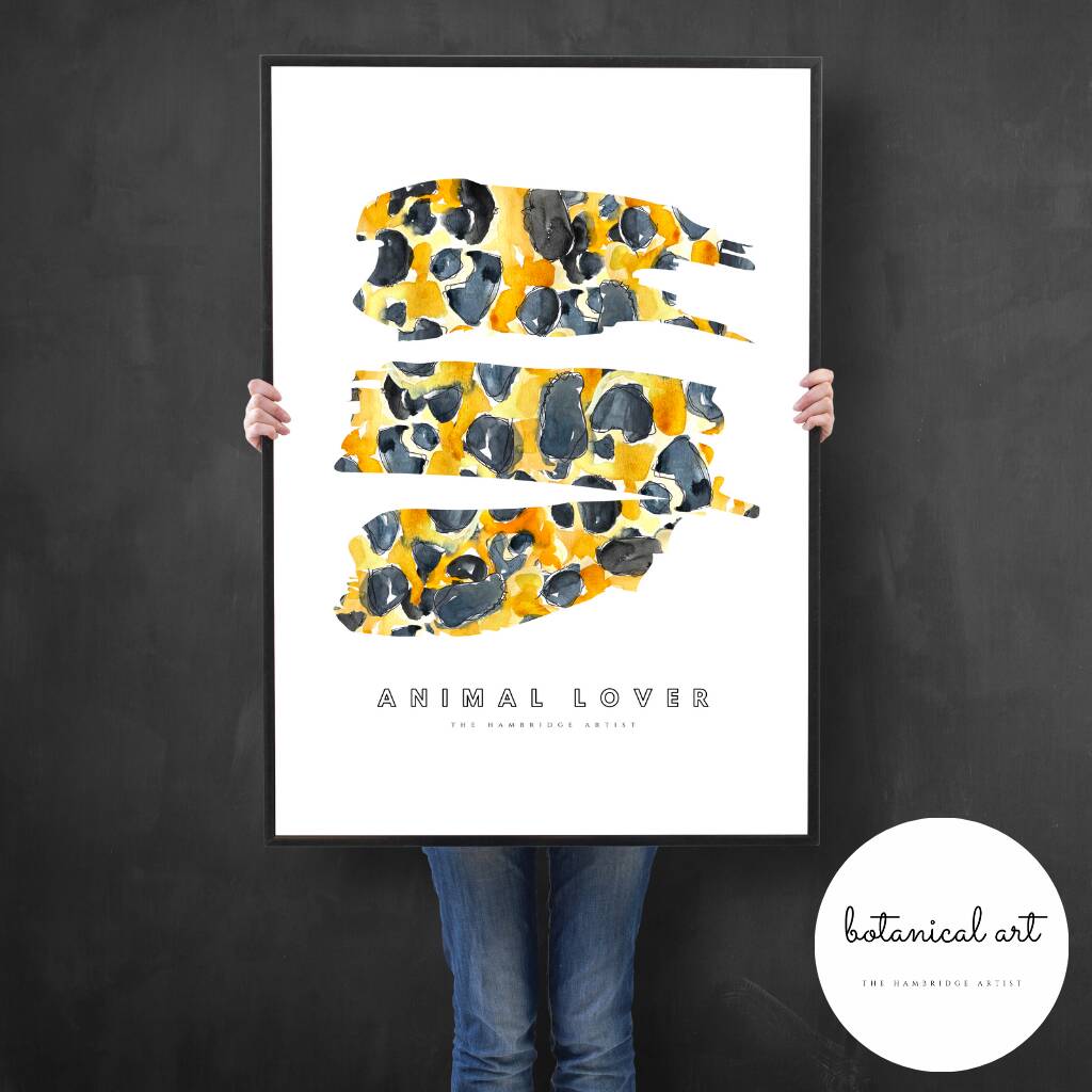 Animal Lover Art Print By The Hambridge Artist | notonthehighstreet.com