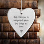'Life Takes You To Unexpected Places' Porcelain Heart, thumbnail 1 of 2